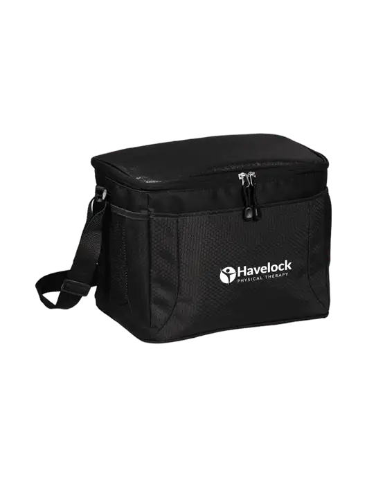 12 Can Black/Black Cube Cooler  w/Havelock Logo