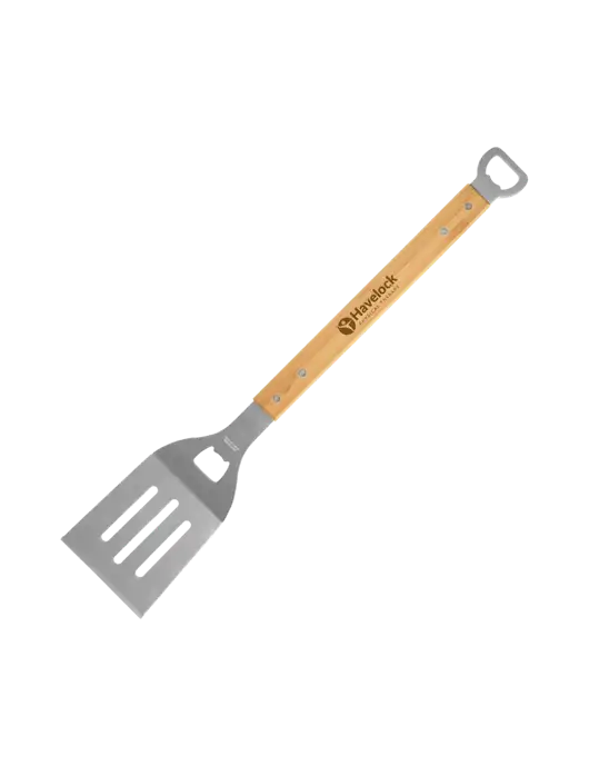 Bamboo BBQ Spatula w/Havelock Logo