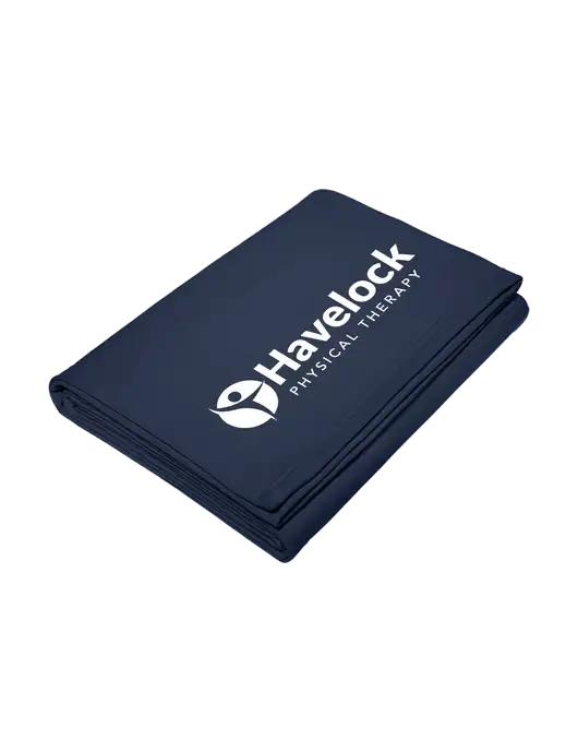 Core Navy Fleece Sweatshirt Blanket w/Havelock Logo