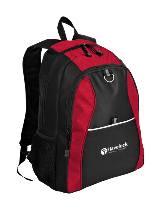 Honeycomb Red/Black Backpack w/Havelock Logo
