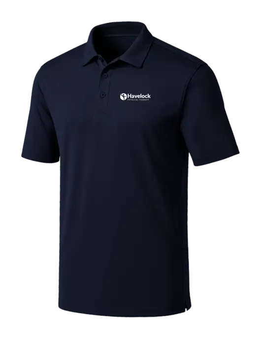Navy Silk Touch Performance Polo w/Havelock Logo