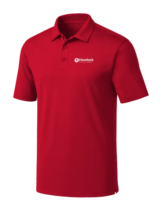 Red Silk Touch Performance Polo w/Havelock Logo