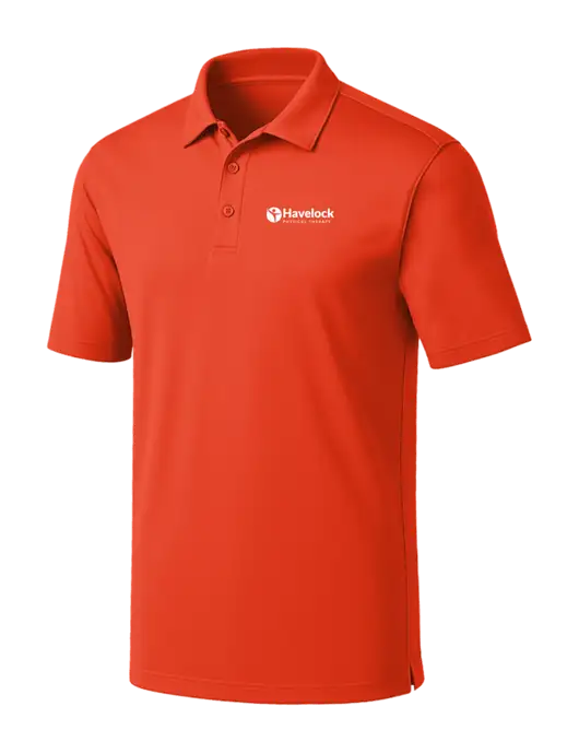 Orange Silk Touch Performance Polo w/Havelock Logo