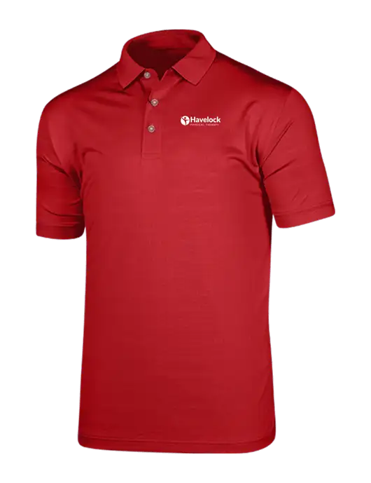 Callaway Vibrant Red Ventilated Polo w/Havelock Logo