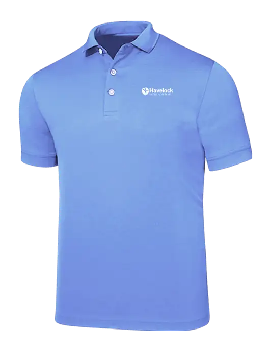 Callaway Ottoman Light Blue Polo w/Havelock Logo