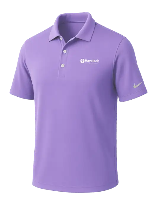 NIKE Light Purple Dri-Fit Micro Pique Polo w/Havelock Logo