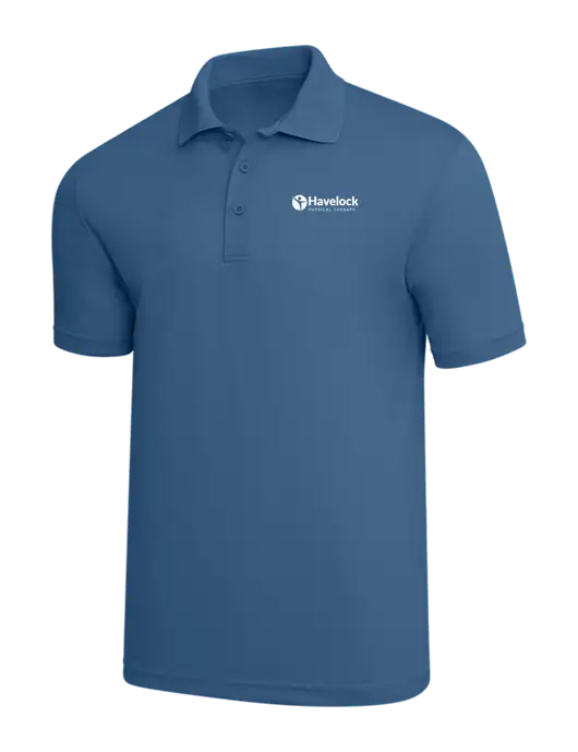 Slate Blue PosiCharge RacerMesh Polo w/Havelock Logo