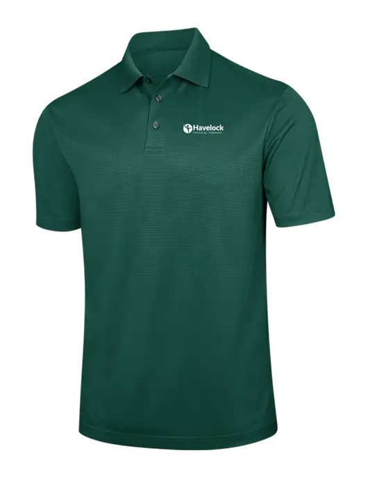 Dark Green Performance Fine Jacquard Polo w/Havelock Logo