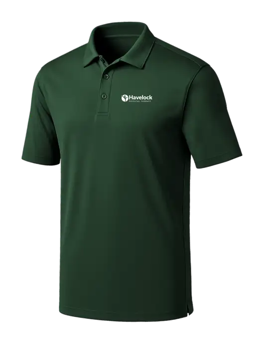 Dark Green Silk Touch Performance Polo w/Havelock Logo