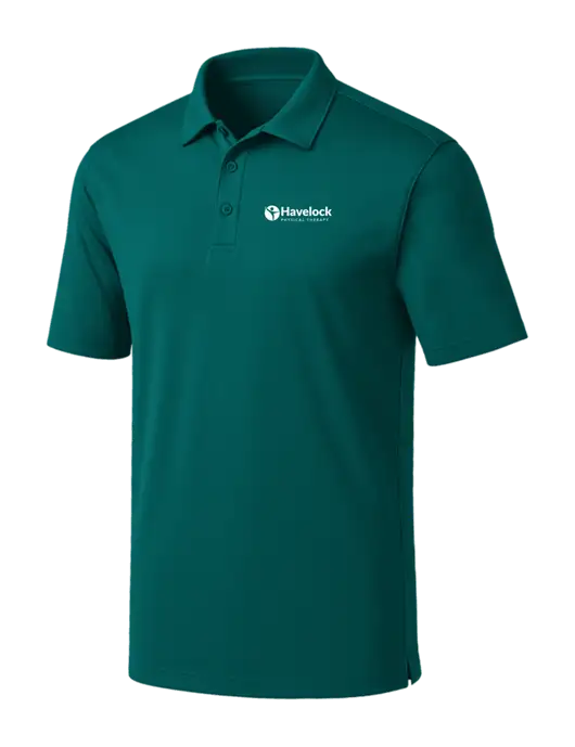 Dark Teal Silk Touch Performance Polo w/Havelock Logo