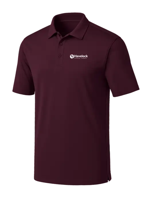 Maroon Silk Touch Performance Polo w/Havelock Logo