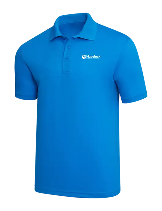 Sapphire Blue PosiCharge RacerMesh Polo w/Havelock Logo
