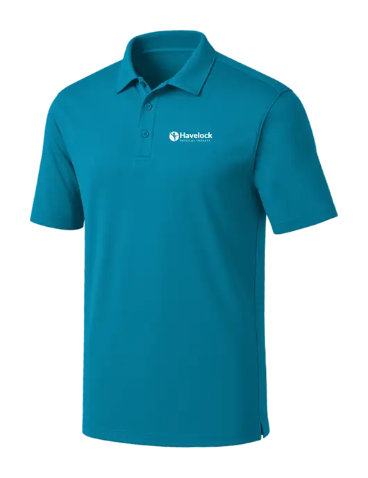 Sapphire Blue Silk Touch Performance Polo w/Havelock Logo