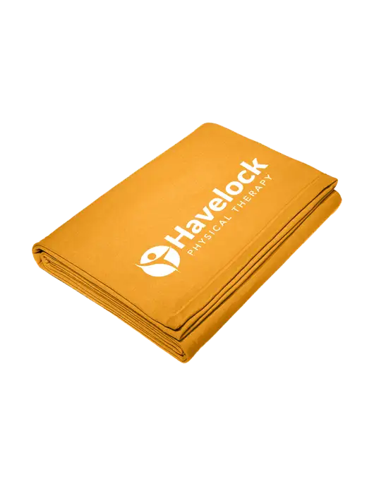 Core Gold Fleece Sweatshirt Blanket w/Havelock Logo