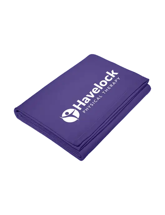 Core Purple Fleece Sweatshirt Blanket w/Havelock Logo