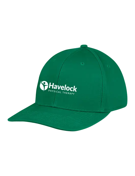 Premium Modern Structured Twill Kelly Green Snapback Cap w/Havelock Logo