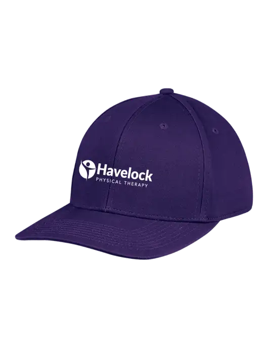 Premium Modern Structured Twill Purple Snapback Cap w/Havelock Logo