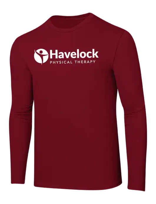 Ring Spun Cardinal 4.5 oz Long Sleeve T-Shirt w/Havelock Logo