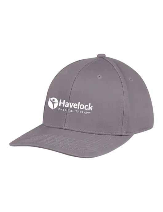 Premium Modern Structured Twill Charcoal Snapback Cap w/Havelock Logo