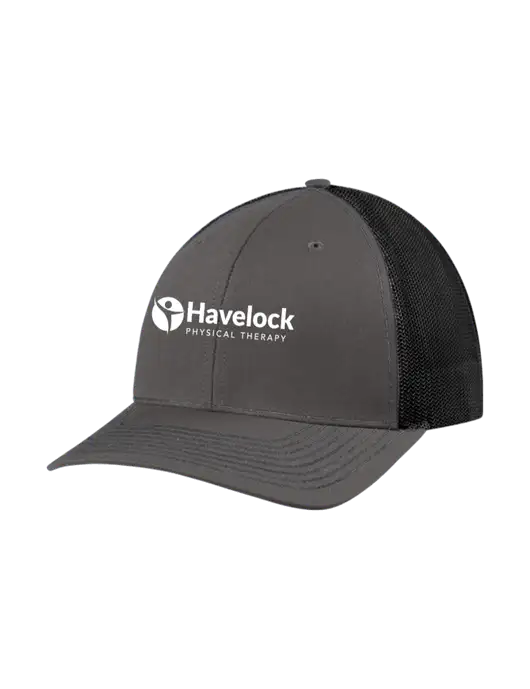 Richardson Adjustable Snapback Original 112 Trucker Cap Dark Grey w/Black Mesh w/Havelock Logo