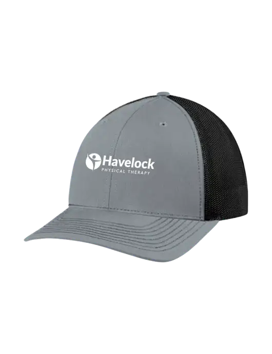 Richardson Adjustable Snapback Original 112 Trucker Cap Heather Grey w/Black Mesh w/Havelock Logo