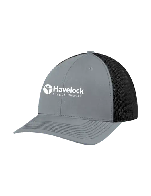 Richardson Adjustable Snapback Original 112 Trucker Cap Heather Grey w/Black Mesh w/Havelock Logo