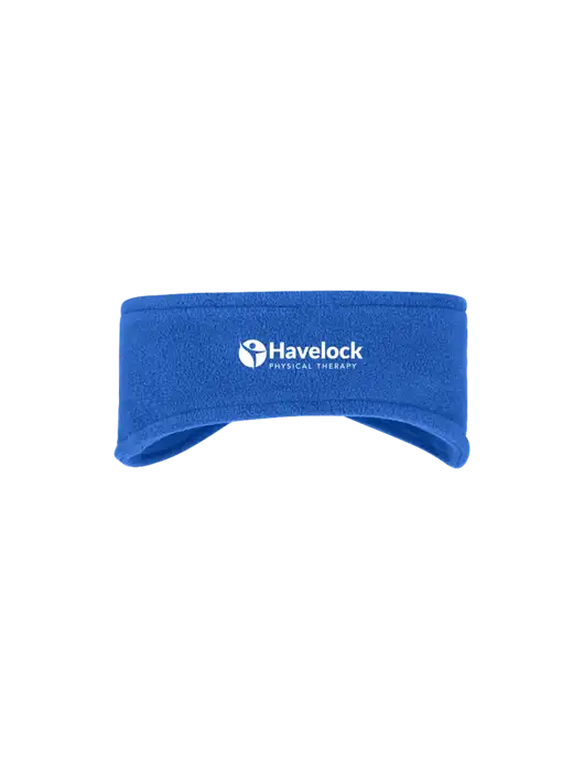 Royal Stretch Fleece Headband w/Havelock Logo