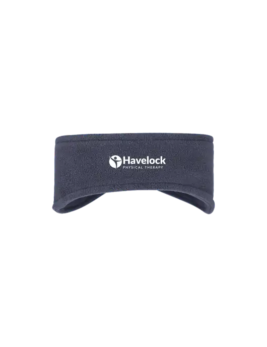Navy Stretch Fleece Headband w/Havelock Logo