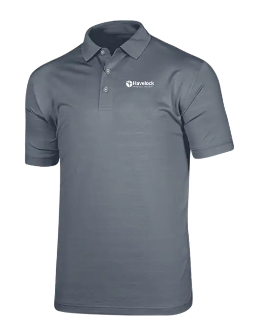 Callaway Vibrant Light Grey Ventilated Polo w/Havelock Logo