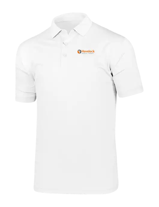 Callaway Vibrant Bright White Ventilated Polo w/Havelock Logo