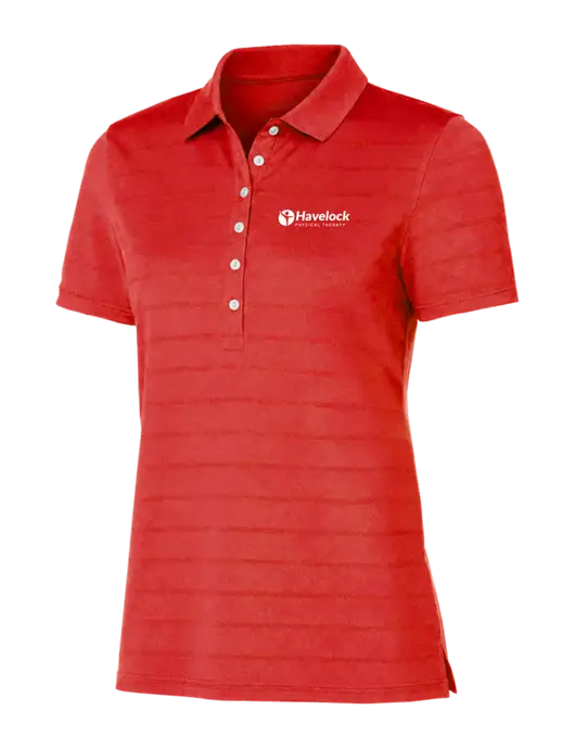 Callaway Womens Red Ventilated Polo w/Havelock Logo