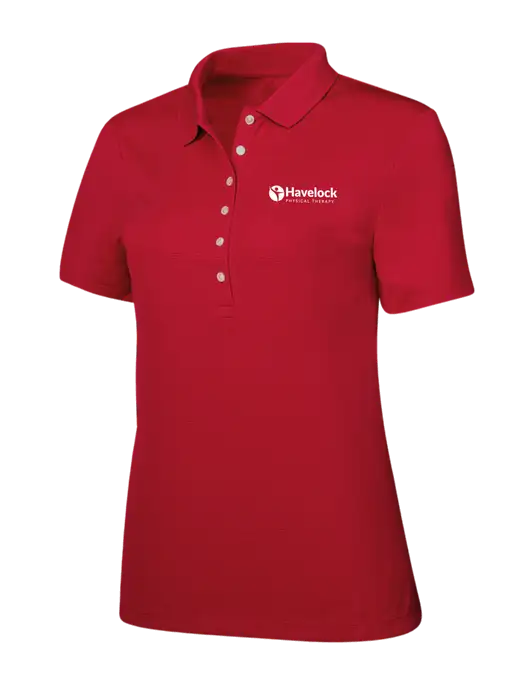 Callaway Womens Ottoman Red Polo w/Havelock Logo