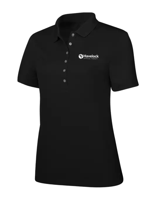 Callaway Womens Ottoman Black Polo w/Havelock Logo