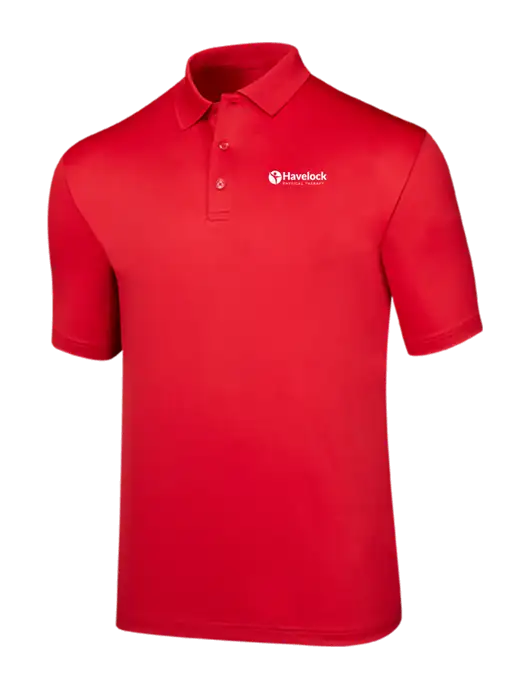 Callaway Opti-Dri Red Chev Polo w/Havelock Logo