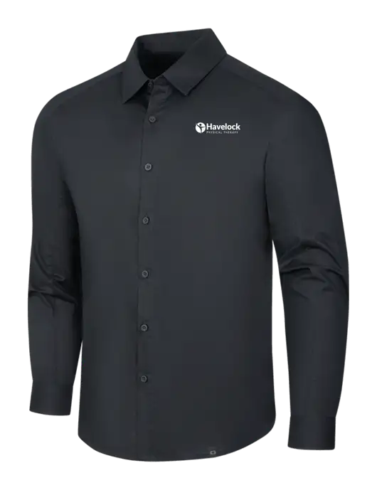 OGIO Black Commuter Woven Shirt w/Havelock Logo