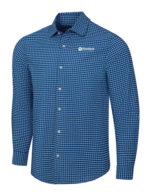 Navy/White City Stretch Shirt w/Havelock Logo