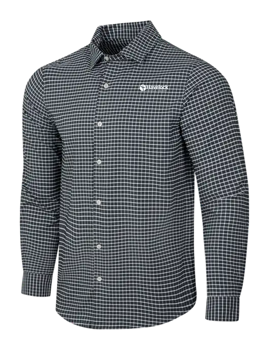 Dark Grey/White City Stretch Shirt w/Havelock Logo