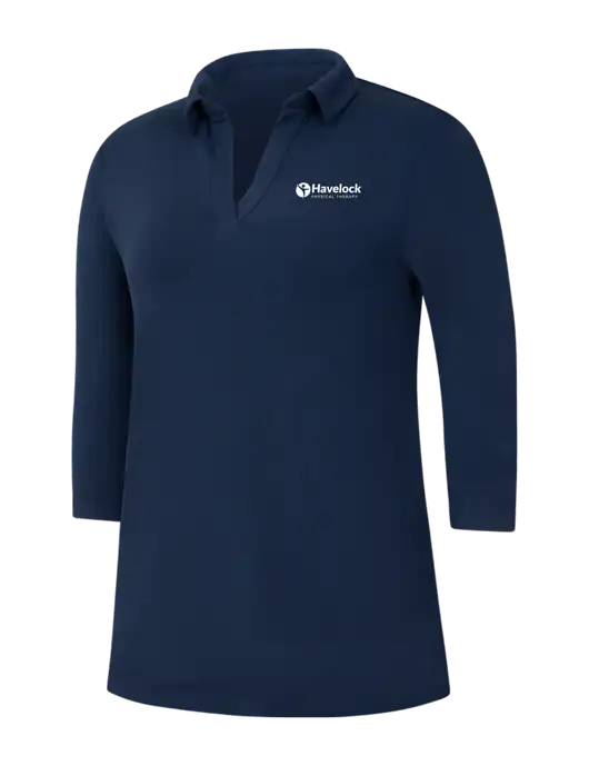 Navy Womens Luxe Knit Tunic w/Havelock Logo