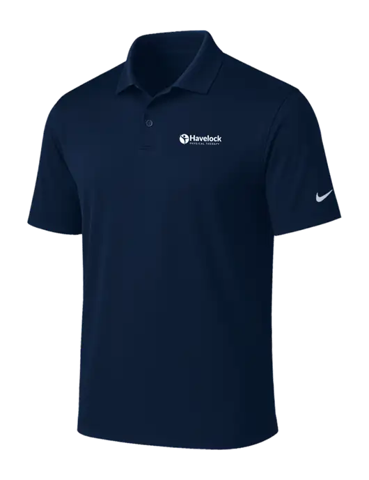 NIKE Navy Victory Solid Polo w/Havelock Logo