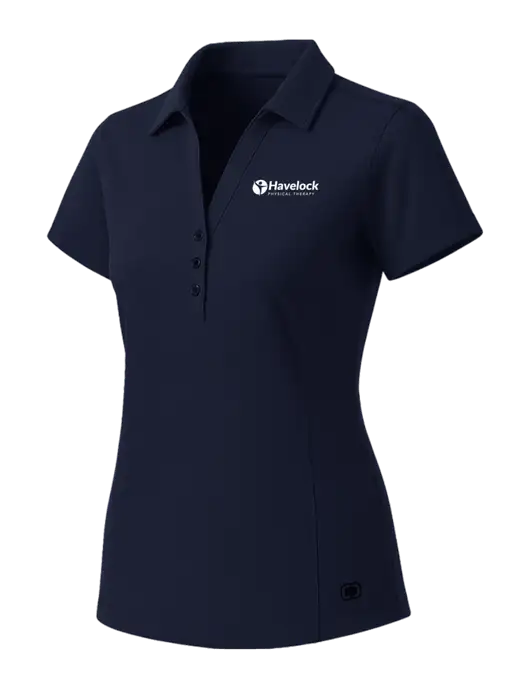 OGIO Womens Navy ONYX Polo w/Havelock Logo