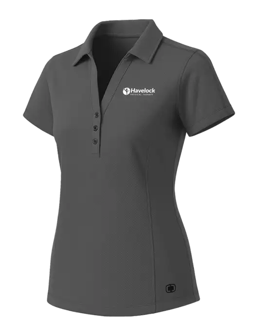 OGIO Womens Medium Grey ONYX Polo w/Havelock Logo
