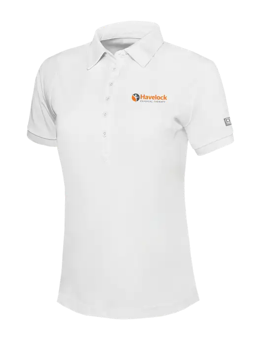 OGIO Womens Bright White Jewel Polo w/Havelock Logo