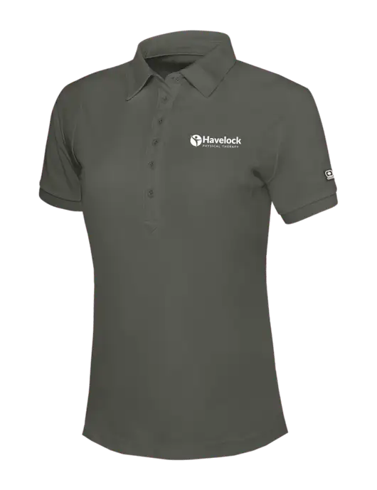 OGIO Womens Medium Grey Jewel Polo w/Havelock Logo