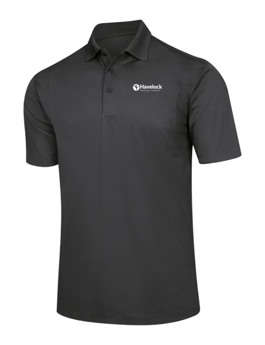 Dark Grey Micropique Sport-Wick Polo w/Havelock Logo