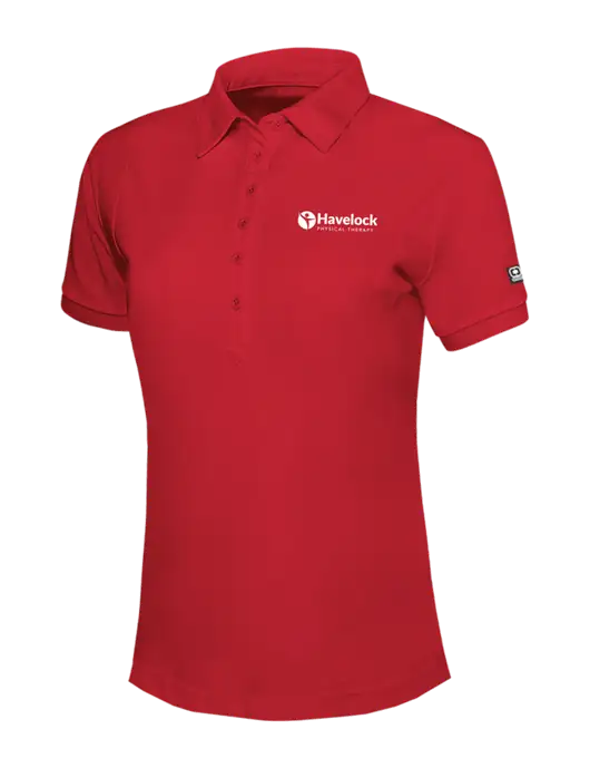 OGIO Womens Red Jewel Polo w/Havelock Logo
