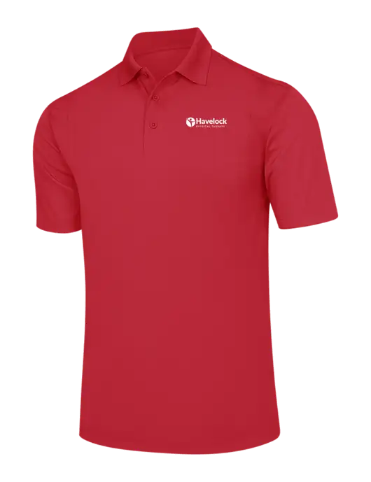 Red Micropique Sport-Wick Polo w/Havelock Logo