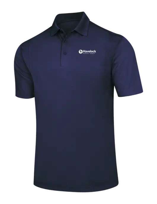 Navy Micropique Sport-Wick Polo w/Havelock Logo