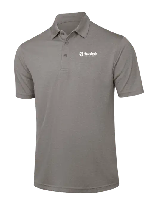 Medium Grey Heather Contender Polo w/Havelock Logo