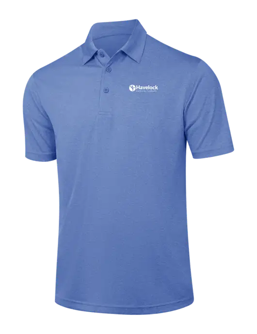 Royal Heather Contender Polo w/Havelock Logo