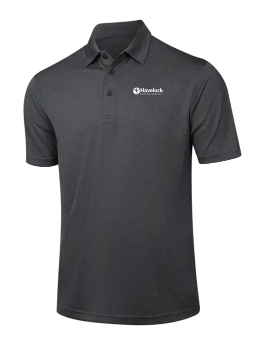 Dark Grey Heather Contender Polo w/Havelock Logo